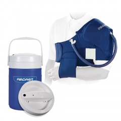 Aircast Shoulder Cryo Cuff and Automatic Cold Therapy IC Cooler Saver Pack